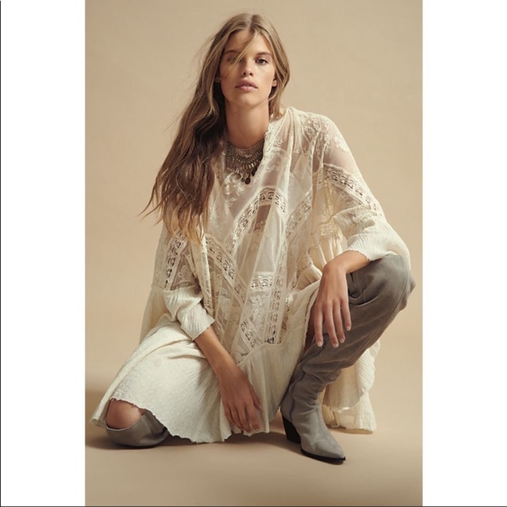 NWT Free People Layered in Lace Swing Dress XS